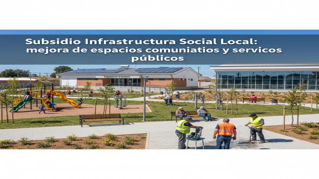 Subsidio Infraestructura Social Local: mejora de espacios comunitarios y servicios públicos